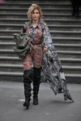 PFW Vivienne Westwood Outside Arrivals Paris Jackson arriving at the Vivienne Westwood show during Fashion Week in Paris, France on March 7, 2026. Photo by Julien Reynaud APS-Medias ABACAPRESS.COM Paris France Copyright: xReynaudxJulien APS-Medias ABACAx