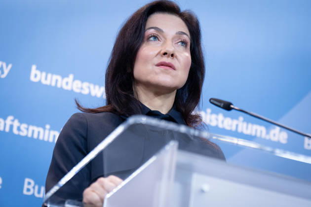 Katherina Reiche, Federal Minister for Economic Affairs and Energy, BMWE Top-level meeting Bündnis Zukunft, Katherina Reiche, Federal Minister for Economic Affairs and Energy, BMWE, Berlin, Press statement Berlin Berlin GER