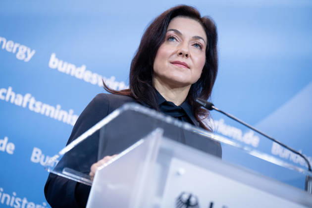 Katherina Reiche, Federal Minister for Economic Affairs and Energy, BMWE Top-level discussion Bündnis Zukunft, Katherina Reiche, Federal Minister for Economic Affairs and Energy, BMWE, Berlin, Press statement Berlin Berlin GER