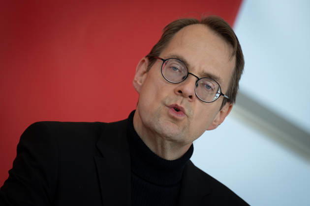 Press statement, Bundestag, parliamentary group, Die Linke press statement, Bundestag, Die Linke, parliamentary group leader, Sören Pellmann Berlin Berlin GER