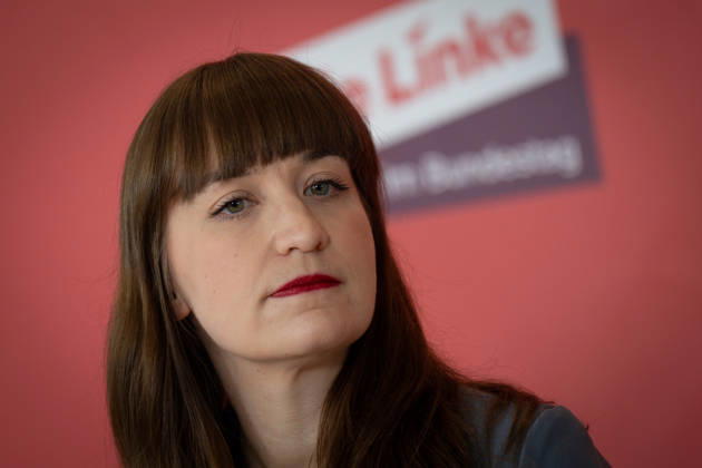 Press statement, Bundestag, parliamentary group, Die Linke press statement, Bundestag, Die Linke, parliamentary group leader, Heidi Reichinnek Berlin Berlin GER