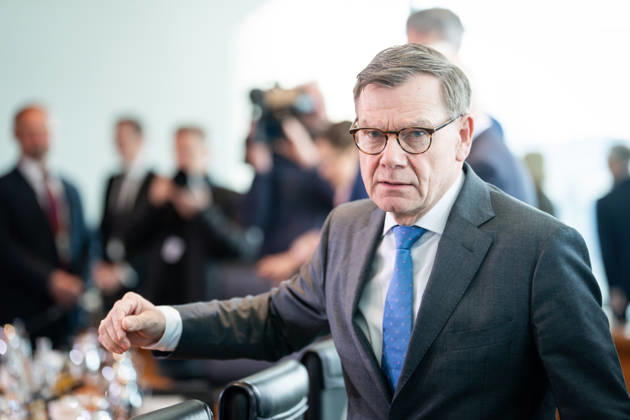 Federal Cabinet meeting, 18 03 2026, Berlin, Dr. Johann David Wadephul, Federal Minister of Foreign Affairs in the run-up to the cabinet meeting, Federal Cabinet meeting at the Federal Chancellery in Berlin Berlin Berlin Germany