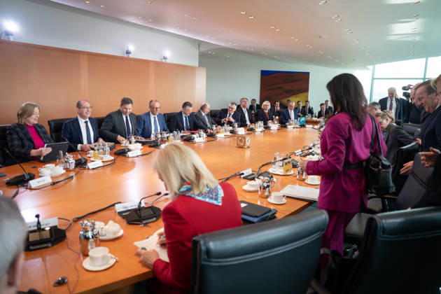 Meeting of the Federal Cabinet Current,18 03 2026 Berlin, Impression of the Cabinet meeting with the French Foreign Minister as guest , Meeting of the Federal Cabinet in the Federal Chancellery in Berlin Berlin Berlin Germany