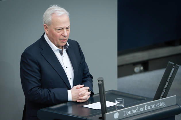 German Bundestag, 64th plenary session Markus Toens SPD in portrait during his speech on the agenda item government statement on the European Council at the 64th session of the German Bundestag in Berlin, 18 03 2026 Berlin Berlin Germany