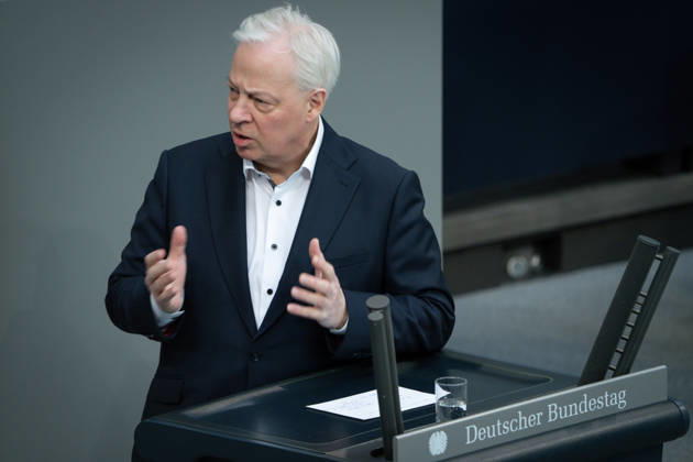 German Bundestag, 64th plenary session Markus Toens SPD in portrait during his speech on the agenda item government statement on the European Council at the 64th session of the German Bundestag in Berlin, 18 03 2026 Berlin Berlin Germany