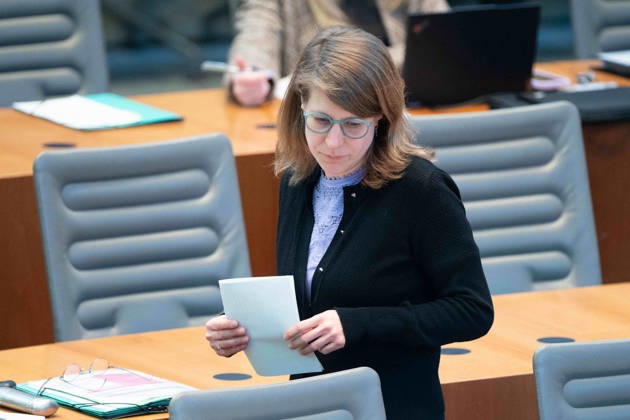 Verena SCHAEFFER, Schäffer, Minister for Children, Youth, Family, Equality, Refugees and Integration of the State of North Rhine-Westphalia 118 Session of the State Parliament of North Rhine-Westphalia, in the State Parliament of North Rhine-Westphalia NRW, Duesseldorf on 18 03 2026,