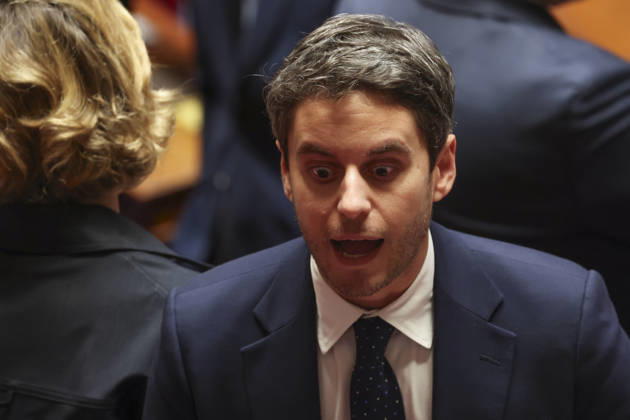 NEWS : Questions au Gouvernement - Assemblee Nationale - Paris - 24 03 2026 Gabriel Attal ParisFrance  Copyright: xMichtofx