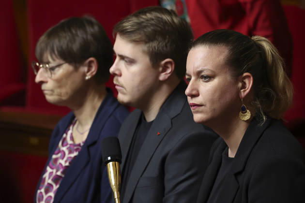 NEWS : Questions au Gouvernement - Assemblee Nationale - Paris - 24 03 2026 Mathilde Panot - Louis Boyard ParisFrance  Copyright: xMichtofx