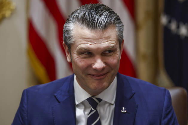 United States Secretary of War Pete Hegseth looks on during a Cabinet meeting hosted by US President Donald J. Trump in the Cabinet Room of the White House in Washington, DC, USA, 26 March 2026. Copyright: xWillxOliverx xPoolxviaxCNPx MediaPunchx