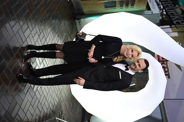 Victoria Herrmann with husband David Böthig at the 9 Windflüchter Charity Gala 2026 in aid of the Betroffen˜ foundation in the Störtebeker Brauquartier Stralsund, 28 03 2026 Copyright: xMatthiasxWehnertx