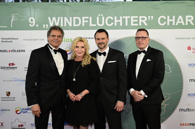 Victoria Herrmann with husband David Böthig at the 9 Windflüchter Charity Gala 2026 in aid of the Betroffen˜ foundation in the Störtebeker Brauquartier Stralsund, 28 03 2026 Copyright: xMatthiasxWehnertx