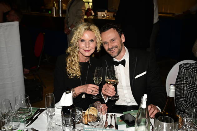 Victoria Herrmann with husband David Böthig at the 9 Windflüchter Charity Gala 2026 in aid of the Betroffen˜ foundation in the Störtebeker Brauquartier Stralsund, 28 03 2026 Copyright: xMatthiasxWehnertx