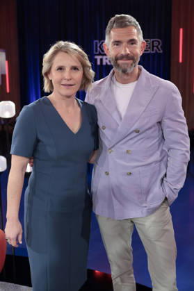 Susan Link and Micky Beisenherz at the recording of the WDR talk show Kölner Treff in WDR Studio BS 3 Cologne, 10 04 2026 Foto:xR.xSchmiegeltx xFuturexImagex koelner_treff1004_6453