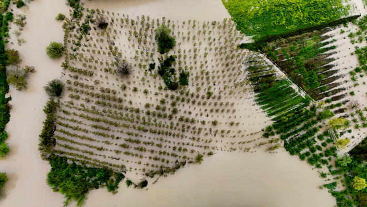 Heavy rain causes flooding in Turkiye s Sakarya SAKARYA, TURKIYE - MAY 4: An aerial view of flooded agricultural land and residential areas after the Melen River overflowed due to heavy rainfall in Sakarya, Turkiye, on May 4, 2026. Basements of some homes and nearby fields were inundated, while standing water also accumulated in school and mosque courtyards. Davut Genc Anadolu Sakarya Turkey. Editorial use only. Please get in touch for any other usage. Copyright: x2026xAnadoluxDavutxGencx