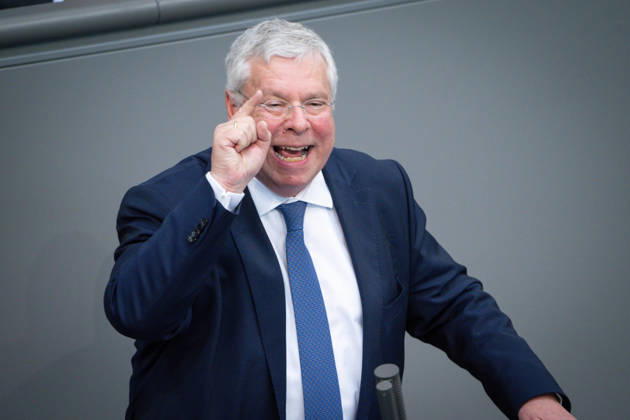German Bundestag, 80th plenary session Juergen Hardt CDU in portrait during his speech on the agenda item Establishment of a UA attack on the Nordstream pipelines at the 80th session of the German Bundestag in Berlin, 21 05 2026 Berlin Berlin Germany