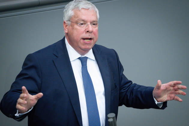 German Bundestag, 80th plenary session Juergen Hardt CDU in portrait during his speech on the agenda item Establishment of a UA attack on the Nordstream pipelines at the 80th session of the German Bundestag in Berlin, 21 05 2026 Berlin Berlin Germany