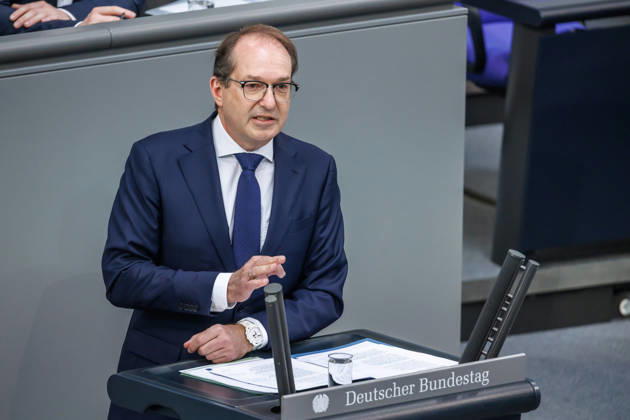 Bundestag Alexander Dobrindt CSU , Federal Minister of the Interior in the German Bundestag on 21 05 26 in Berlin Berlin Berlin Germany Bundestag