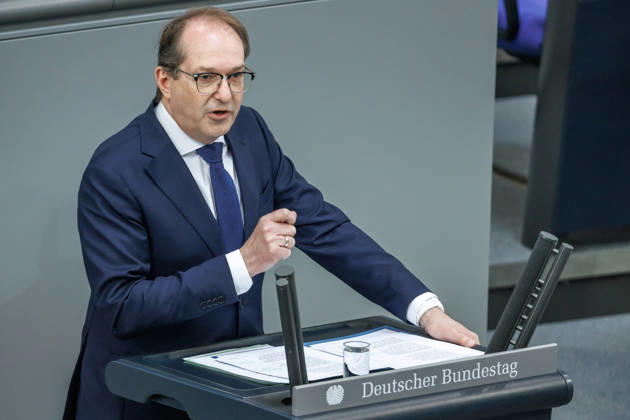 Bundestag Alexander Dobrindt CSU , Federal Minister of the Interior in the German Bundestag on 21 05 26 in Berlin Berlin Berlin Germany Bundestag