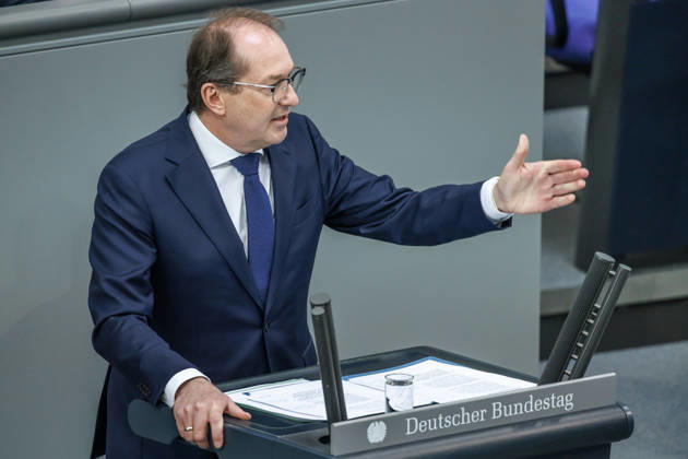 Bundestag Alexander Dobrindt CSU , Federal Minister of the Interior in the German Bundestag on 21 05 26 in Berlin Berlin Berlin Germany Bundestag
