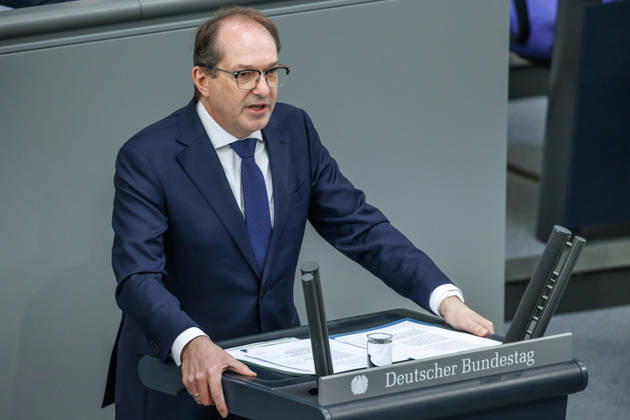Bundestag Alexander Dobrindt CSU , Federal Minister of the Interior in the German Bundestag on 21 05 26 in Berlin Berlin Berlin Germany Bundestag