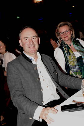 Hubert Aiwanger Deputy State Premier Angela Inselkammer DEHOGA President Munich 21 05 2026 Loewenbraeukeller Bavarian Brewers Association Festive evening Awarding of the Golden Beer Idea 2026 and election of the Bavarian Beer Queen 2026 2027 Photo Munich
