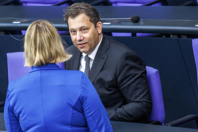 Bundestag Lars Klingbeil SPD , Federal Minister of Finance in the German Bundestag on 22 05 26 in Berlin Berlin Berlin Germany Bundestag