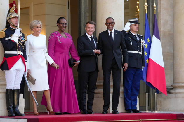 President Emmanuel Macron, Brigitte Macron, Paul Kagame, President of the Republic of Rwanda, and his wife Jeannette Kagame The French presidential couple will host the President of Rwanda and his wife at the Elysée Palace in Paris for a state dinner on 2 June 2026 Anne Sophie Guebey Bestimage The French presidential couple will host the President of Rwanda and his wife at the Elysée Palace in Paris for a state dinner on 2 June 2026 Paris France Copyright: xAnne-SophiexGuebeyx xBestimagexAnne-SophiexGuebeyx xBestimagex