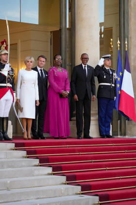 President Emmanuel Macron, Brigitte Macron, Paul Kagame, President of the Republic of Rwanda, and his wife Jeannette Kagame The French presidential couple will host the President of Rwanda and his wife at the Elysée Palace in Paris for a state dinner on 2 June 2026 Anne Sophie Guebey Bestimage The French presidential couple will host the President of Rwanda and his wife at the Elysée Palace in Paris for a state dinner on 2 June 2026 Paris France Copyright: xAnne-SophiexGuebeyx xBestimagexAnne-SophiexGuebeyx xBestimagex