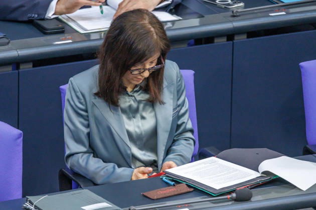 Bundestag Katherina Reiche CDU , Federal Minister for Economic Affairs and Energy, in the German Bundestag on 11 06 26 in Berlin Berlin Berlin Germany Bundestag