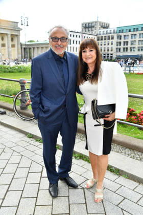 Wolfgang Stumph with his wife, Christine Stumph, at the Felix Burda Award ceremony at the AXICA Hausl in Berlin on June 21, 2026,detected_source_language