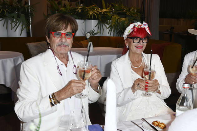 Jörg Draeger with his wife Petra Draeger at the Diner en Blanc, which included a boat ride to the NYX Hotel Berlin Köpenick, Berlin, July 4, 2026 Foto:xN.xKubelkax xFuturexImagex blanc_6710