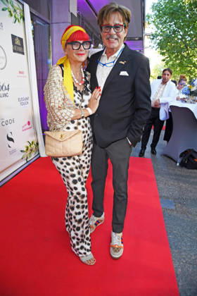 Jörg Draeger with his wife, Petra Draeger, at the Bellucci La Grande Bellezza summer party in Berlin on July 9, 2026