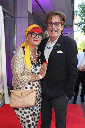 Jörg Draeger with his wife, Petra Draeger, at the Bellucci La Grande Bellezza summer party in Berlin on July 9, 2026