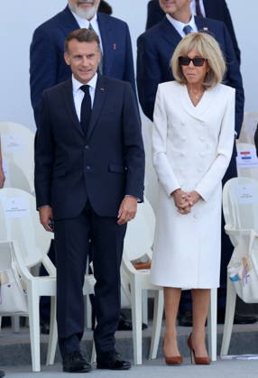 President Emmanuel Macron and Brigitte Macron at the July 14 military ceremony in Paris Jacovides Liewig Bestimage Bastille Day military parade on July 14, 2026, Paris, France  Copyright: xJacovidesx xLiewigx xBestimagexJacovidesx xLiewigx xBestimagex