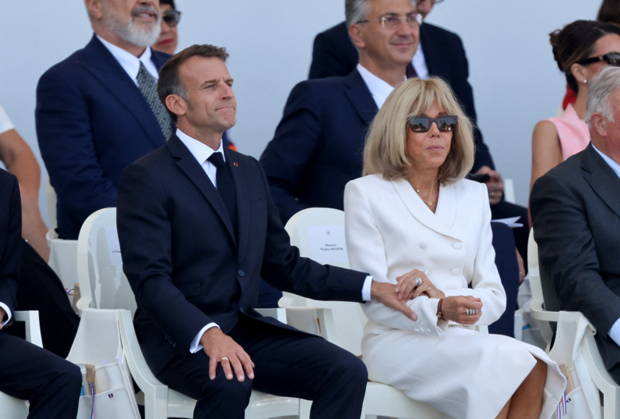 President Emmanuel Macron and Brigitte Macron at the July 14 military ceremony in Paris Jacovides Liewig Bestimage Bastille Day military parade on July 14, 2026, Paris, France  Copyright: xJacovidesx xLiewigx xBestimagexJacovidesx xLiewigx xBestimagex