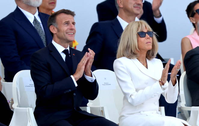 President Emmanuel Macron and Brigitte Macron at the July 14 military ceremony in Paris Jacovides Liewig Bestimage Bastille Day military parade on July 14, 2026, Paris, France  Copyright: xJacovidesx xLiewigx xBestimagexJacovidesx xLiewigx xBestimagex