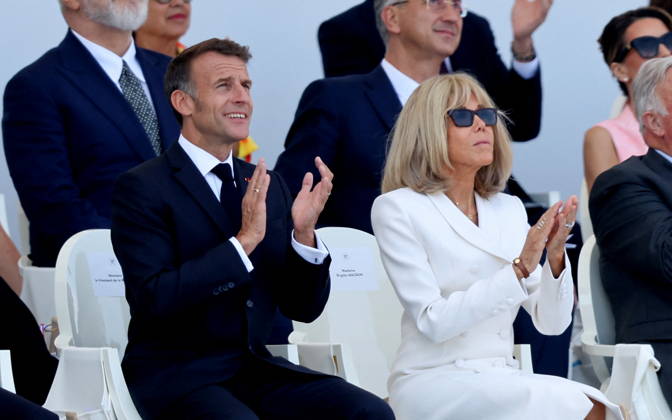 President Emmanuel Macron and Brigitte Macron at the July 14 military ceremony in Paris Jacovides Liewig Bestimage Bastille Day military parade on July 14, 2026, Paris, France  Copyright: xJacovidesx xLiewigx xBestimagexJacovidesx xLiewigx xBestimagex