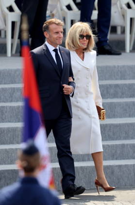 President Emmanuel Macron and Brigitte Macron at the July 14 military ceremony in Paris Jacovides Liewig Bestimage Bastille Day military parade on July 14, 2026, Paris, France  Copyright: xJacovidesx xLiewigx xBestimagexJacovidesx xLiewigx xBestimagex