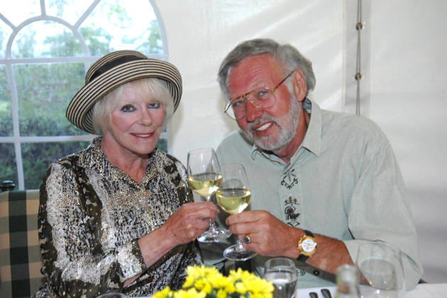 Elke Sommer, the actress, with her husband Wolf Walther at the closing ceremony of the 5 Eagles TOP Magazin Charity Golf Tournament on August 30, 2008, at the Margarethenhof Golf Club near Gut Steinberg. Elke Sommer, 85, is mourning the loss of her husband, Wolf Walther.