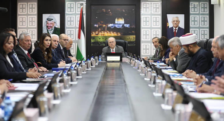 Palestinian Prime Minister Chairs Weekly Cabinet Meeting in Ramallah Palestinian Prime Minister Mohammad Mustafa chairs the weekly cabinet meeting in Ramallah, in the occupied West Bank, on August 11, 2026. The cabinet discussed ways to address the urgent needs of Palestinians, particularly in areas affected by attacks by Israeli settlers and Israeli military operations. Photo by Prime Minister Office apaimages Ramallah West Bank Palestinian Territory 110826_Ramallah_PMO_00(3) Copyright: xapaimagesxPrimexMinisterxOfficex xapaimagesx