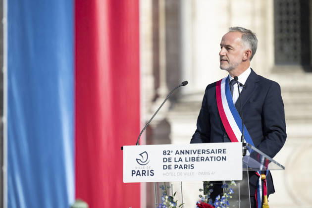 Emmanuel Gregoire At Liberation Commemoration - Paris Paris Mayor Emmanuel Gregoire during the ceremonies commemorating the 82nd anniversary of the liberation of Paris in Paris, France, August 25, 2026. Photo by Eliot Blondet ABACAPRESS.COM Paris France France  Copyright: xBlondetxEliot ABACAx