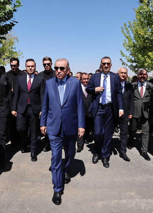 Turkish President Erdogan Attends 955th Anniversary of Manzikert Victory Turkish President Recep Tayyip Erdogan attends a ceremony marking the 955th anniversary of the Victory of Manzikert at the Battle of Manzikert Historical National Park in eastern Türkiye, on August 26, 2026. The commemoration marks the 1071 Battle of Manzikert and the conquest of Anatolia. Photo by Turkish presidency apaimages Istanbul Istanbul Turkey 260826_T__rkiye_TPO_00(2) Copyright: xapaimagesxTurkishxpresidencyx xapaimagesx