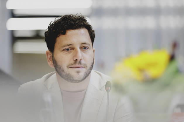 Felix Banaszak, co-chair of Alliance 90 The Greens, photographed during the closed-door meeting of the federal executive committee of Alliance 90 The Greens in Berlin, August 28, 2026, Berlin, Germany Copyright: xFlorianxGaertnerx
