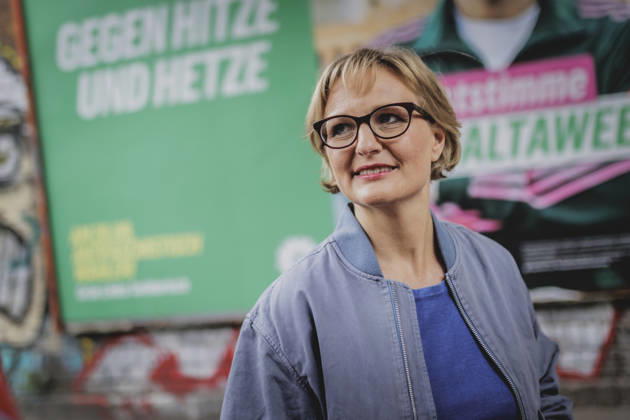 Franziska Brantner, co-chair of Alliance 90 The Greens, photographed during the closed-door meeting of the federal executive committee of Alliance 90 The Greens in Berlin, August 28, 2026, Berlin, Germany Copyright: xFlorianxGaertnerx