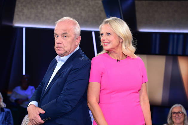 Hubertus Meyer Burckhardt and Barbara Schoeneberger during the NDR Talk Show on September 4, 2026, at NDR Studio Lokstedt in Hamburg, Germany; NDR Talk Show in Hamburg, Germany