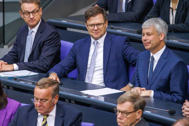 Bundestag: Carsten Schneider (SPD), Minister for the Environment, Climate Action, Nature Conservation, and Nuclear Safety, at the German Bundestag on September 8, 2026, in Berlin, Berlin, Berlin, Germany, Bundestag