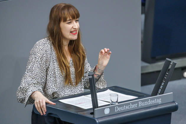 Bundestag Heidi Reichinnek The Left Party in the German Bundestag on September 9, 2026, in Berlin, Berlin, Germany, Bundestag