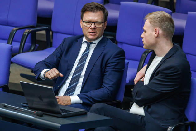Bundestag: Carsten Schneider (SPD), Minister for the Environment, Climate Action, Nature Conservation, and Nuclear Safety, at the German Bundestag on September 9, 2026, in Berlin, Berlin, Berlin, Germany, Bundestag