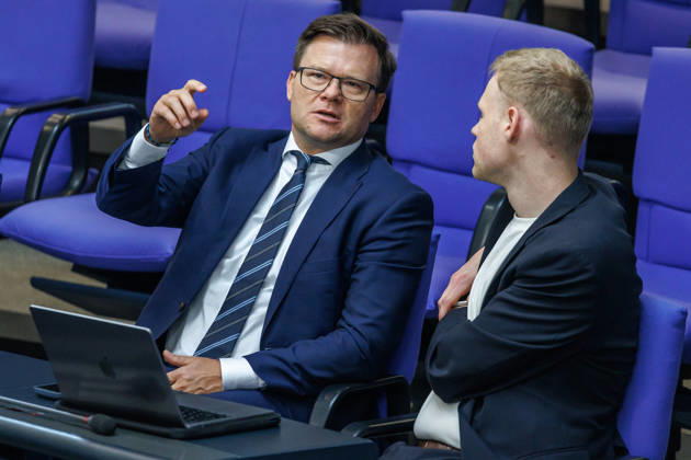Bundestag: Carsten Schneider (SPD), Minister for the Environment, Climate Action, Nature Conservation, and Nuclear Safety, at the German Bundestag on September 9, 2026, in Berlin, Berlin, Berlin, Germany, Bundestag