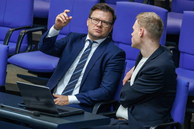 Bundestag: Carsten Schneider (SPD), Minister for the Environment, Climate Action, Nature Conservation, and Nuclear Safety, at the German Bundestag on September 9, 2026, in Berlin, Berlin, Berlin, Germany, Bundestag